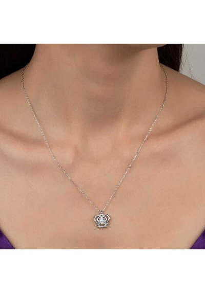Swarovski Taşlı Gümüş Melek Kadın Kolye (519304689)