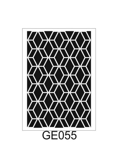 Geometrik Desenler Stencil Şablon 25X35 Ge-055
