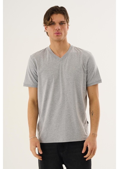 Alexander Gardi V Yaka Basic T-shirt Gri