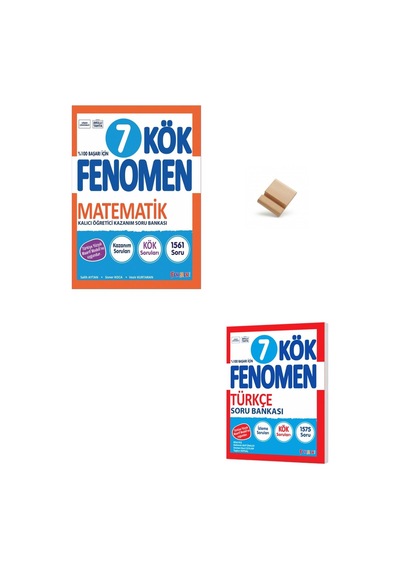 Fenomen 7. Sınıf Maarif Matematik Ve Türkçe Kök Soru Bankası + Telefon Standı