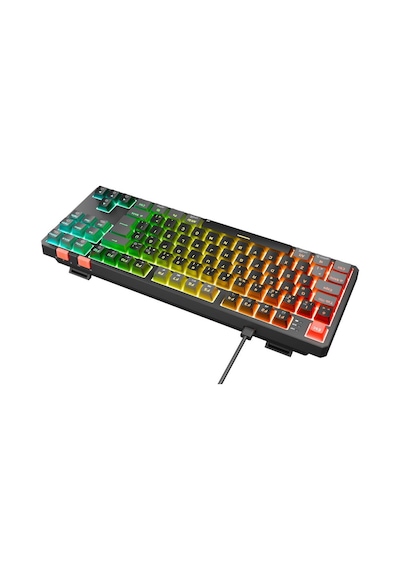 Rampage Yoru Tkl Siyah/gri Rgb Red Swich Q Mekanik Oyuncu Klavyesi