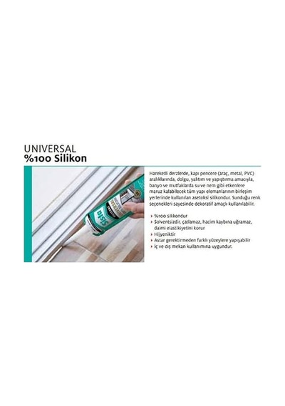 Tr Sista Universal%100 Silikon Sealant, 280 Ml, Şeffaf Diğer