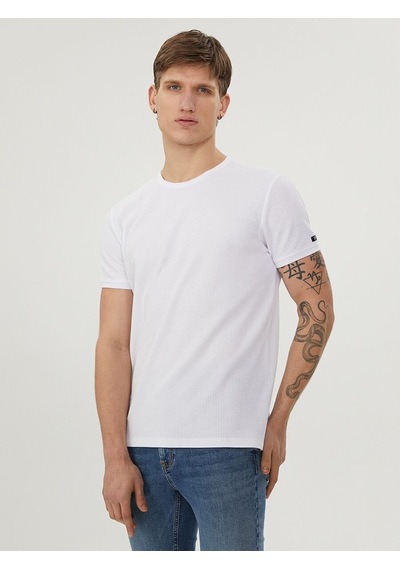 LOFT Regular Fit Erkek Tshirt K.kol Lf2029027 Q1.v1 Beyaz