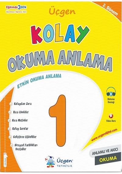 1.sınıf Yarıyıl Tatil Kitabı+kolay Okuma Anlama -2024