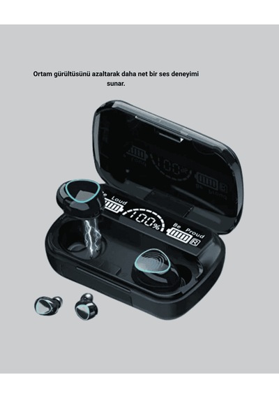 Kablosuz Bluetooth 5.1 Kulaklık Uzun Pil Ömrü Gürültü Engelleme Belirtilmemiş