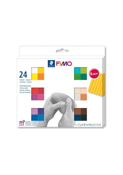 Fimo Parlak Renkler 12 li Set 24x25 gr - 8023C24-1
