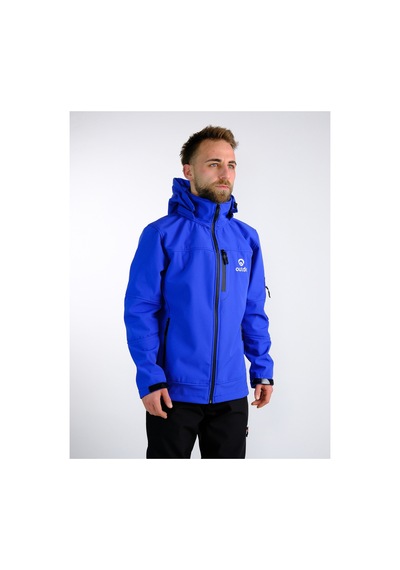 Outdo Premium Softshell Çıkarılabilir Kapüşonlu Mont Rüzgar Geçirmez Su İticidir Mavi Mavi