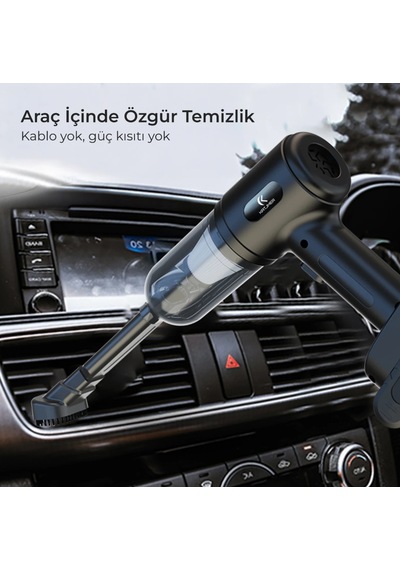 Katjmer Tornix Araç Tipi Süpürge Siyah