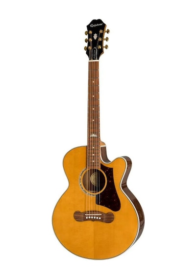 Epiphone J-200 Ec Studio Parlor Elektro Akustik Gitar Vintage Natural
