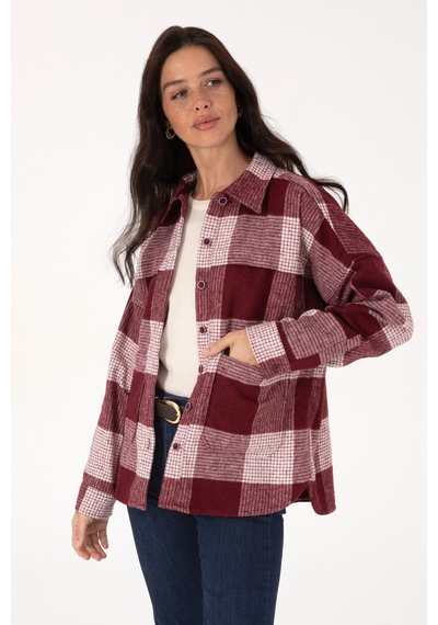 U.s. Polo Assn. Kadın Plum Gömlek Desenli 50308657-vr177 New Plum