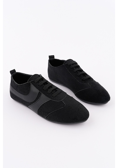 Muggo Vibe Bağcıklı Günlük Kadın Sneaker Spor Ayakkabı Siyah