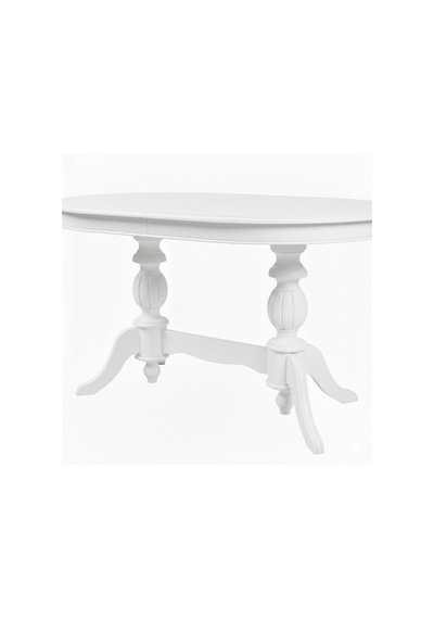 Lindon Çift Baba Ayaklı Açılır Masif Ahşap Oval Yemek Masası 100x170 Beyaz Lindon Çift Baba Ayaklı Açılır Masif Ahşap Oval Yemek Masası 100x170 Beyaz
