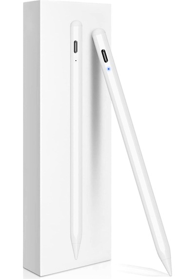 Apple Uyumlu iPad  Için Avuç İçi Reddetmeli Dokunmatik Kalem Capacitive Active Stylus 3 Adet Yedek Uç