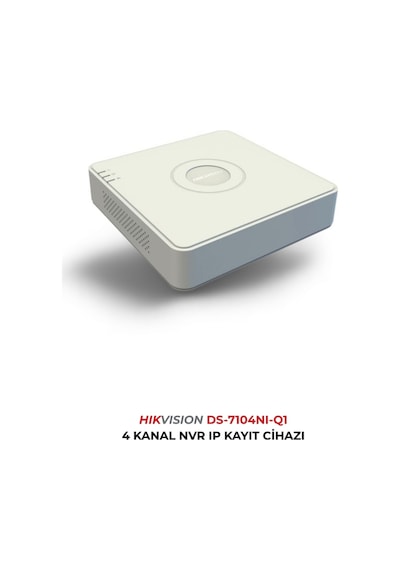 Ds-7104nı-q1 4 Kanal Ip Kamera Kayıt Cihazı H.265+ Nvr
