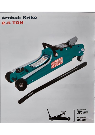 Tricraft 2.5 Ton Arabalı Kriko