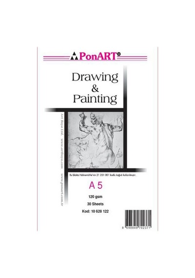 Ponart D&P Blok Resim Defteri 130G 30 Yaprak A5 10 628 122