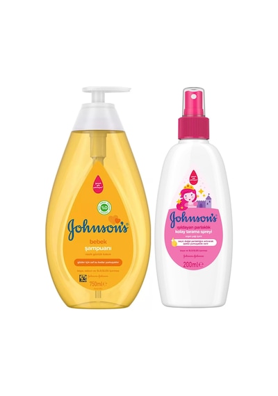 Johnsons Bebek Şampuanı 750 Ml + Johnsons Işıldayan Parlaklık Kolay Tarama Spreyi 200 Ml