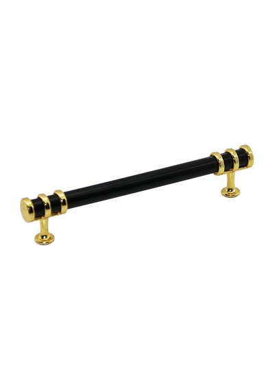 İbico 951 Boru Çekmece Kulp 16 Cm - Altın Yüzük Siyah Kulp- 10'li Paket Diğer