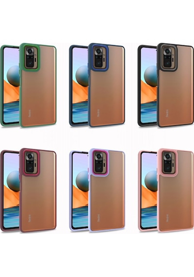Xiaomi Redmi Note 10 Pro Kılıf Zore Flora Kapak Mavi