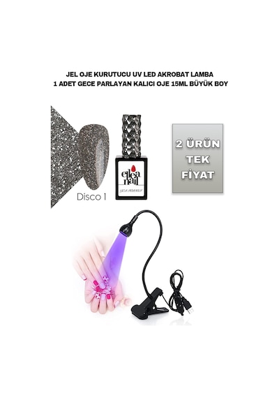 Akrobat Lamba Ve Disco Gece Parlayan Kalıcı Oje 01 15 Ml Diğer