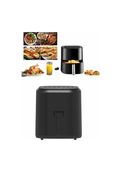 4l Airfryer Hazneli Hava Fritözü Yağsız Fritöz Taşınabilir Fırın İşlevi Gören Pratik - Lisinya Çok Renkli