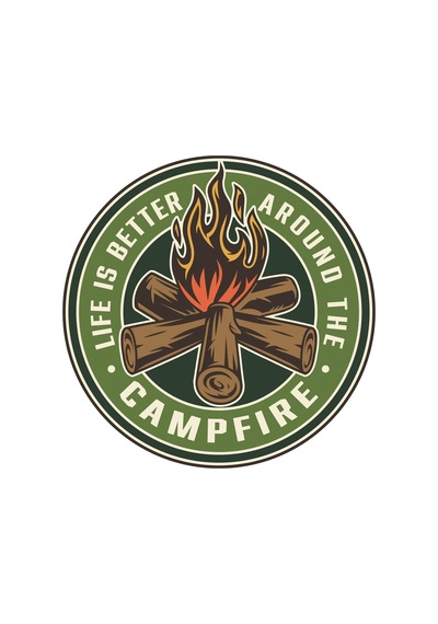 Adventure Camping Ateş Fire Off Road Sticker 10 X 10 Cm