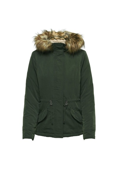 Only Yeşil Kadın Günlük Mont 15158948-Pe Lucca Parka Jacket Oyw P