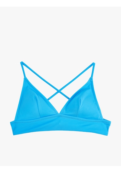 Koton Çapraz Askılı Bralet Bikini Üstü Mavi 6sak10015mm
