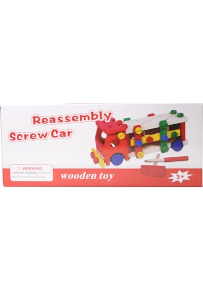 Torutoys Ahşap Sök Tak Kamyon Tak Çak    Oyun Seti