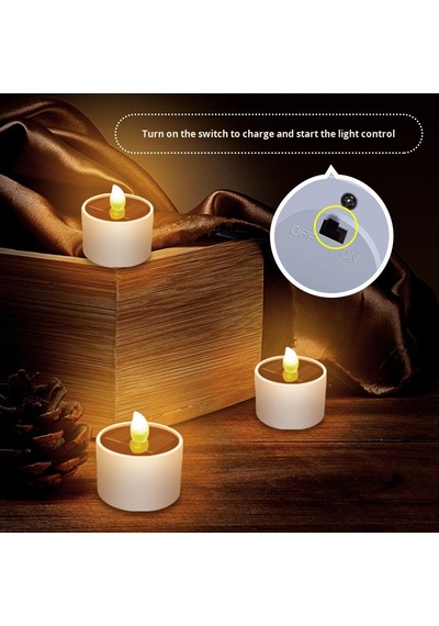 Mum Alevi Efektli Solar Led Bahçe Lambası - Güneş Enerjili Dekoratif Mum Işığı 6 Adet 6 ADETLİ SET