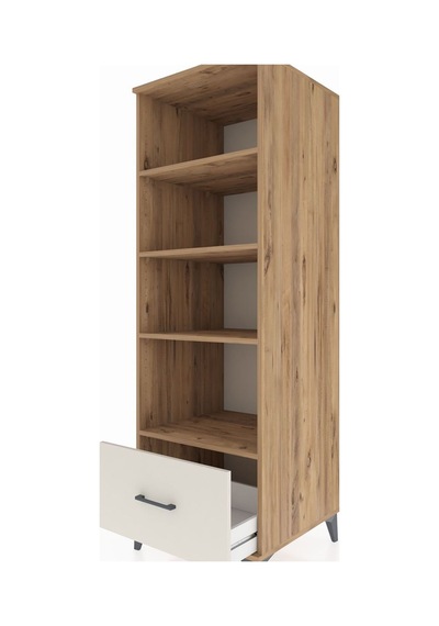 Kronos Dolap 4 Raflı Tek Çekmeceli 60x59x182 Çam-aytaşı Atlas Çam