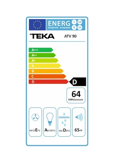Teka ATV-90 Duvar Tipi Davlumbaz 90 CM