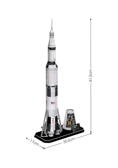 Nasa - Apollo Saturn V Roket 3d Puzzle Ds1059h