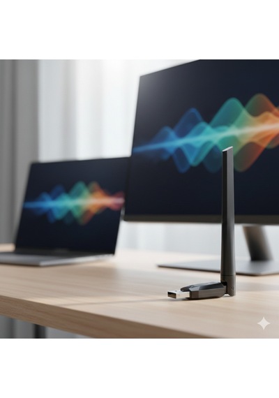 Wi-fi 6 Usb Kablosuz Ağ Adaptörü 1200mbps Hız Harici Antenli Pc & Laptop Uyumlu Kolay Kurulum