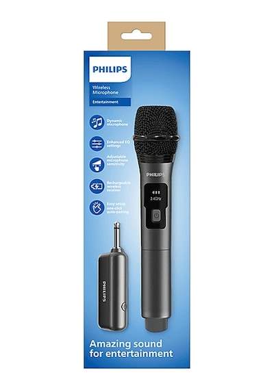 Philips 2.4 Ghz Kablosuz Tekli Mikrofon Siyah