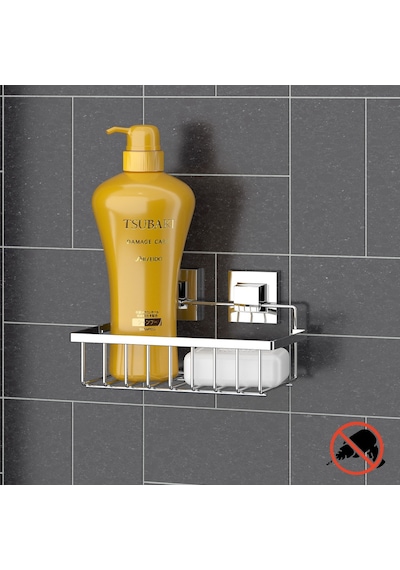Teknotel Easyfıx Yapıskanlı Tek Katlı Banyo Rafı Krom Ef241