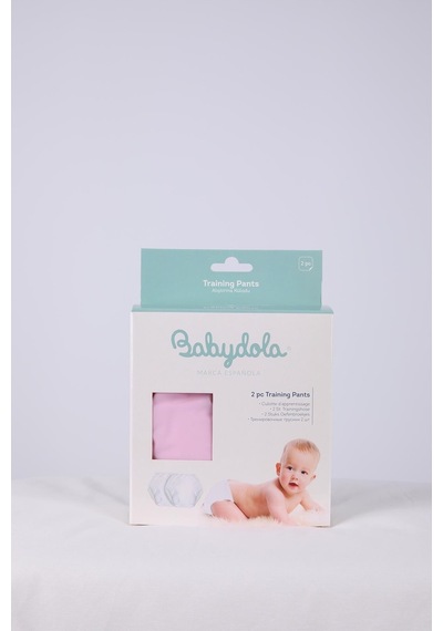 Babyhola 15-20kg 2'li Yıkanabilir Yüksek Emici Alıştırma Külodu Pembe-beyaz 1400