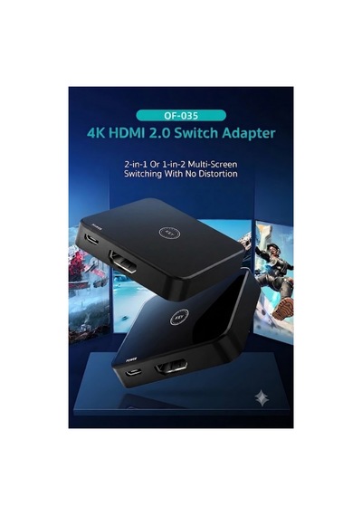 4k 60hz Hdmı 2.0 Çift Yönlü Switch Splitter Çift Yönlü Monitör Çoklayıcı Ps5 Ve Pc Uyumlu Ekran Çoklayıcı Değiştirici