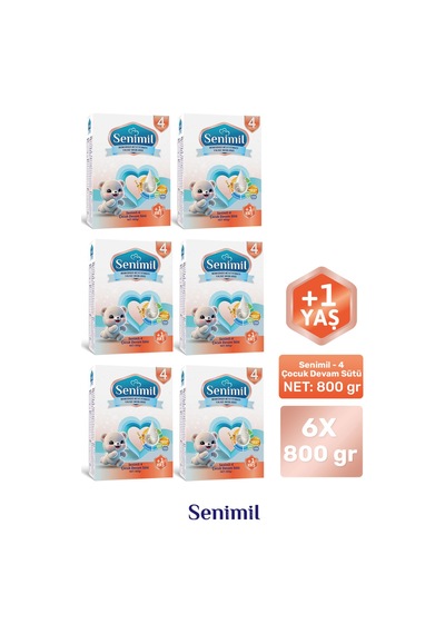 Senımıl 4 Çocuk Devam Sütü 800 G 6 Adet