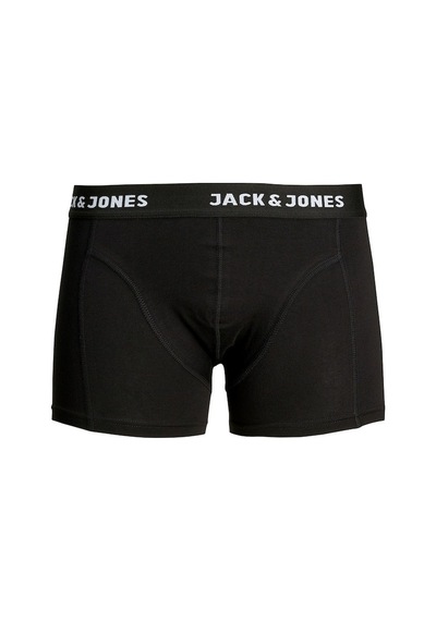 Jack & Jones Erkek 3'Lü Boxer 63412171944 Siyah Siyah