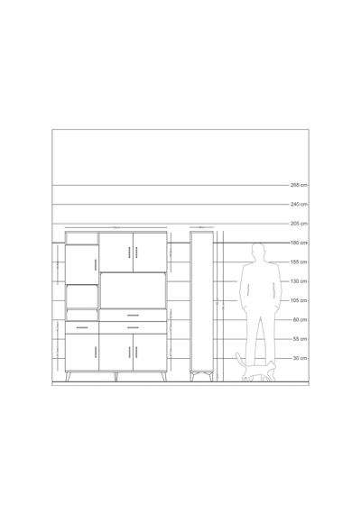 Arges Dolap 9 Raflı 3 Çekmeceli 6 Kapaklı 132x30x195 Antrasit-aytaşı/aytaşı Aytası/aytası Arges Dolap 9 Raflı 3 Çekmeceli 6 Kapaklı 132x30x195 Antrasit-aytaşı/aytaşı Aytası/aytası