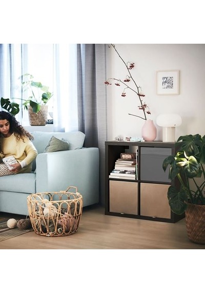 Ikea Kallax Açık Raf Ünitesi, Venge, 77x77 Cm
