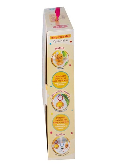 Babies Baby Play Neşeli Dostlar 63X80 Cm Çıngıraklı Oyun Halısı