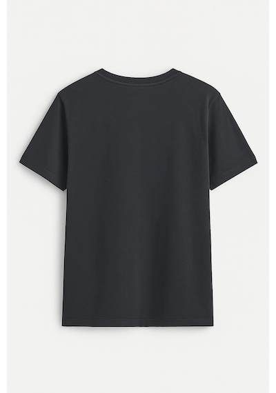 Markapia Erkek Rahat Kesim Bisiklet Yaka Baskılı Beyaz T-shirt Çok Renkli S L 3x