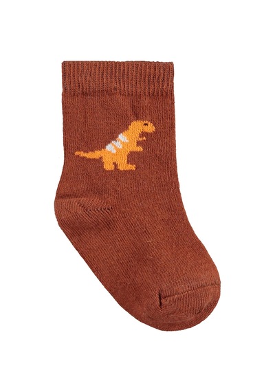 Civil Baby Dinosours 3'lü 6- Bebek Erkek Çorap Set Standart