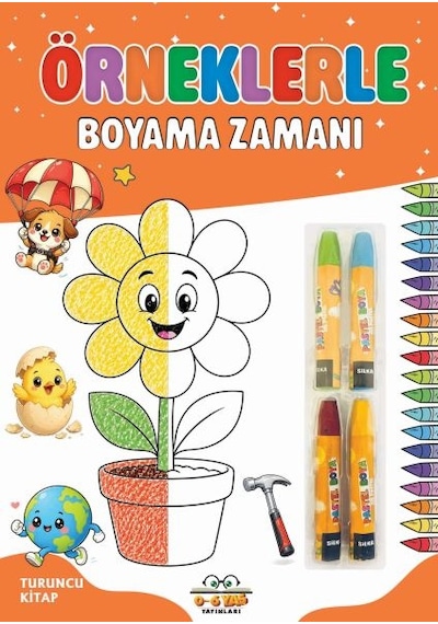 Örneklerle Boyama Zamanı - Turuncu Kitap - Dppq-901273