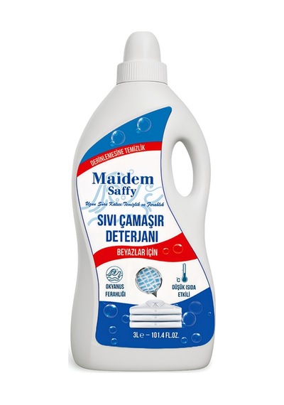Maidem Saffy Sıvı Çamaşır Deterjanı Beyaz 3 Litre 3 L