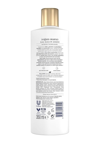 Dove Saç Bakım Kremi Amino Serum Yoğun Onarıcı 350 Ml