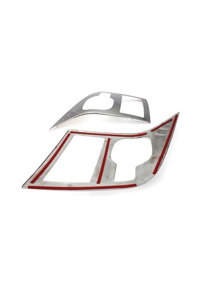 Ford Transit Uyumlu 2003-2013 Krom Far Çerçevesi 2 Parça Paslanmaz Çelik