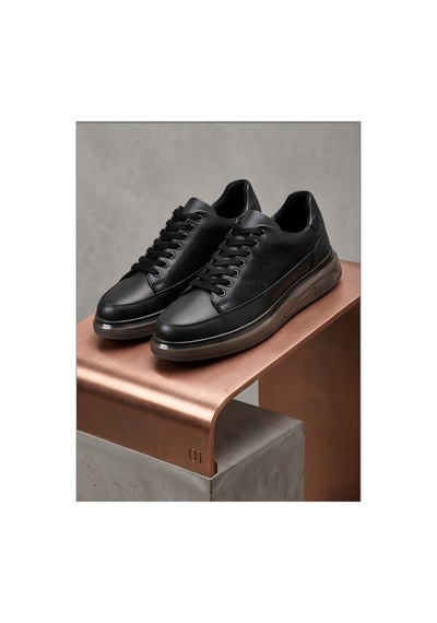 Crc Ayakkabı Stealth Series - Erkek Siyah Deri Sneaker - Konfor Taban Modern Klasik Ayakkabı Crc Ayakkabı Stealth Series - Erkek Siyah Deri Sneaker - Konfor Taban Modern Klasik Ayakkabı